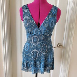 Vintage Bebe Deep V Neck Blouse